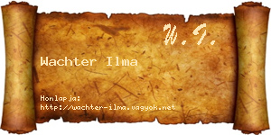 Wachter Ilma névjegykártya